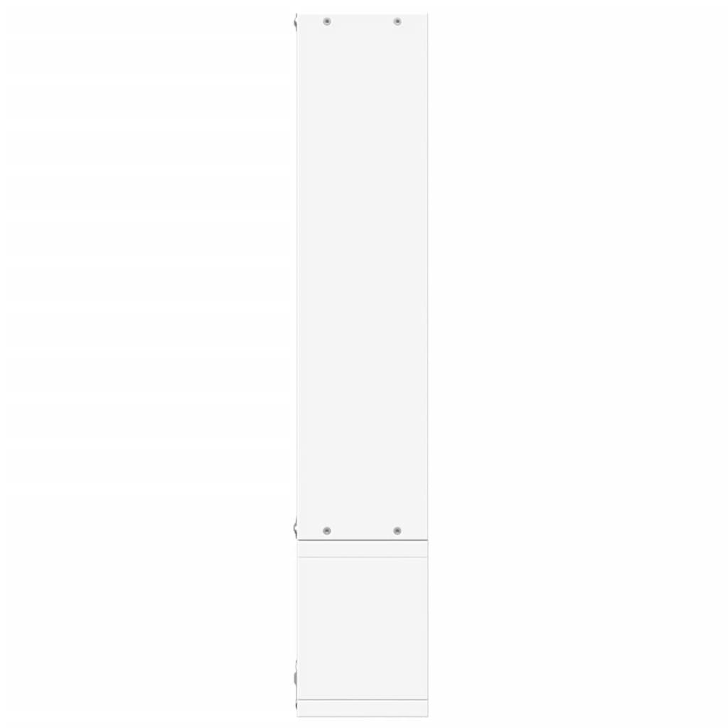 vidaXL Raft de perete, alb, 96x12x64 cm, lemn prelucrat