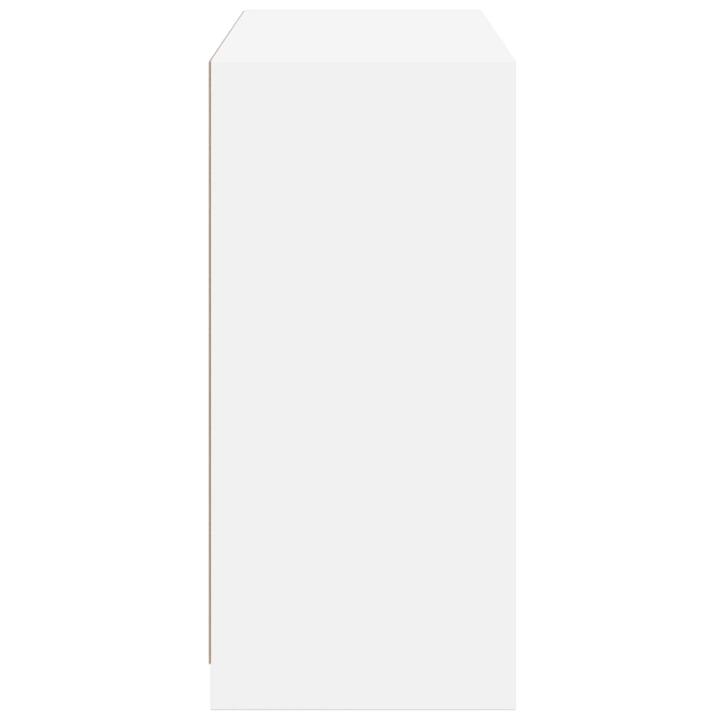 vidaXL Dulap, alb, 77x48x102 cm, lemn prelucrat vidaXL Dulap, alb, 77x48x102 cm, lemn prelucrat