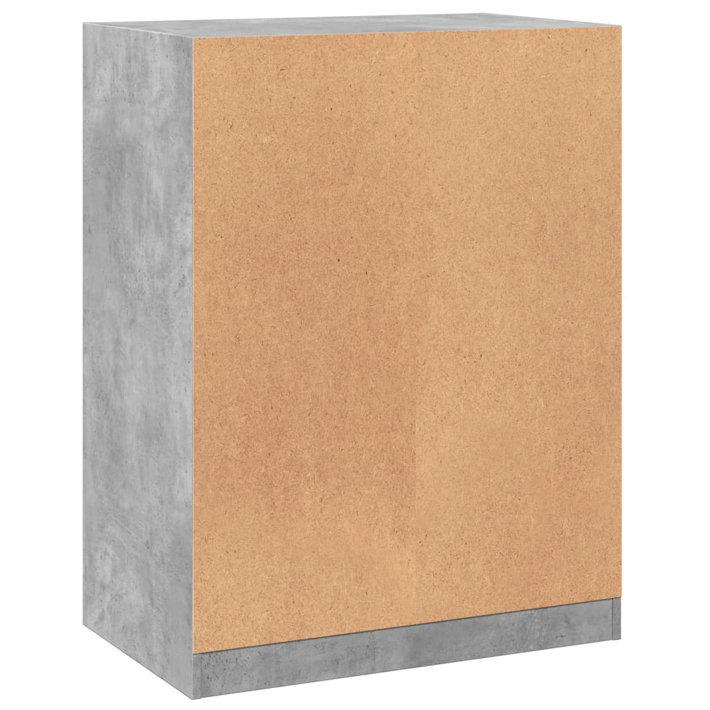 vidaXL Dulap, gri beton, 77x48x102 cm, lemn prelucrat vidaXL Dulap, gri beton, 77x48x102 cm, lemn prelucrat