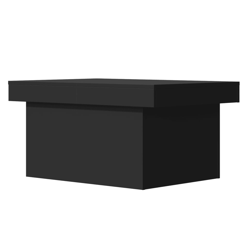 vidaXL Măsuță de cafea, negru, 80x55x40 cm, lemn prelucrat vidaXL Măsuță de cafea, negru, 80x55x40 cm, lemn prelucrat