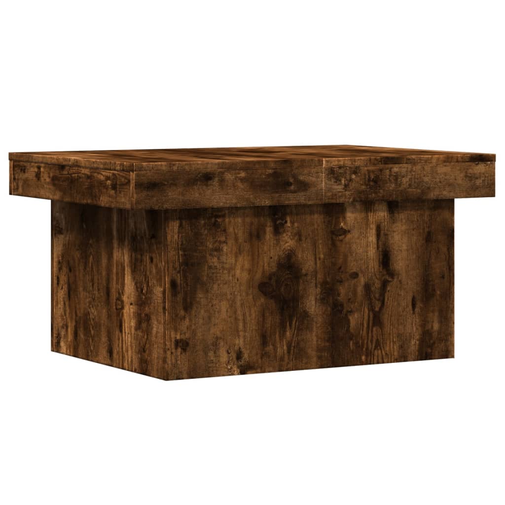 vidaXL Măsuță de cafea, stejar fumuriu, 80x55x40 cm, lemn prelucrat vidaXL Măsuță de cafea, stejar fumuriu, 80x55x40 cm, lemn prelucrat