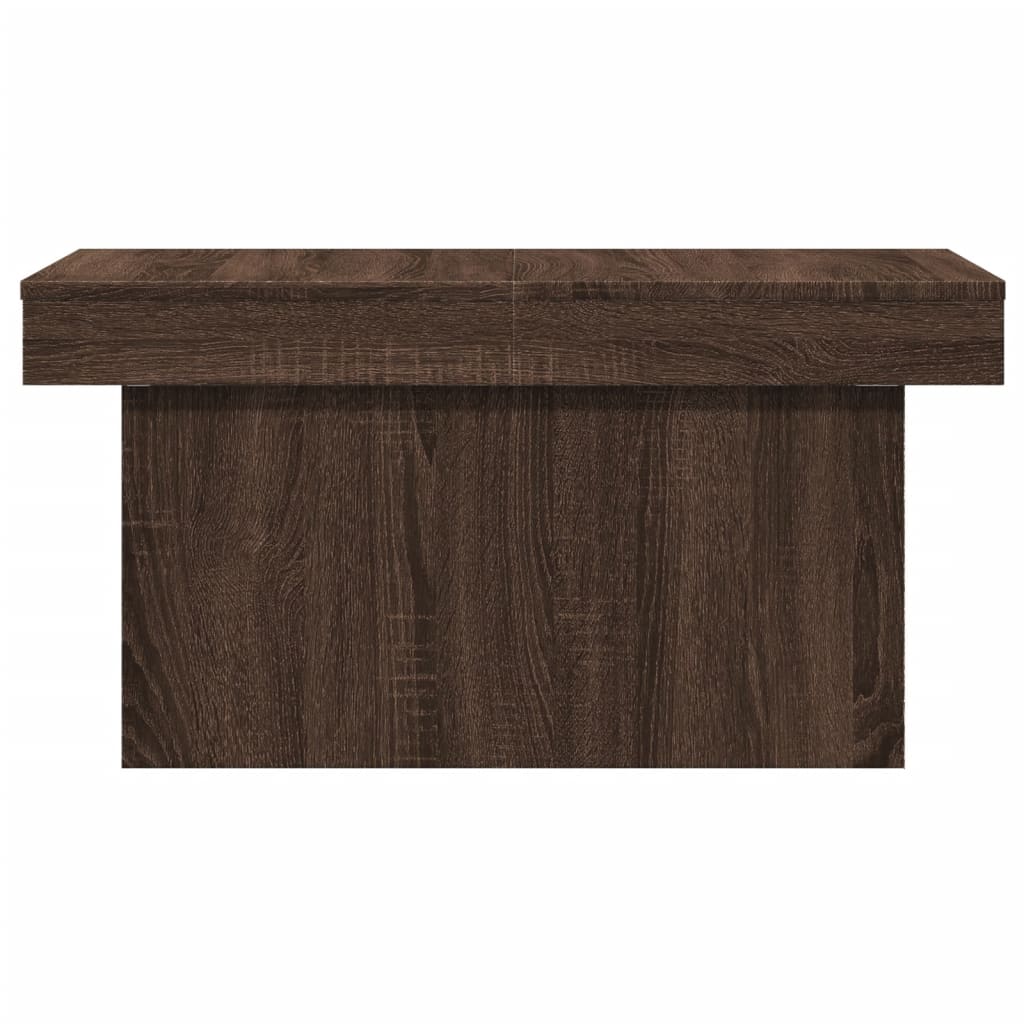 vidaXL Măsuță de cafea, maro, 80x55x40 cm, lemn prelucrat vidaXL Măsuță de cafea, maro, 80x55x40 cm, lemn prelucrat