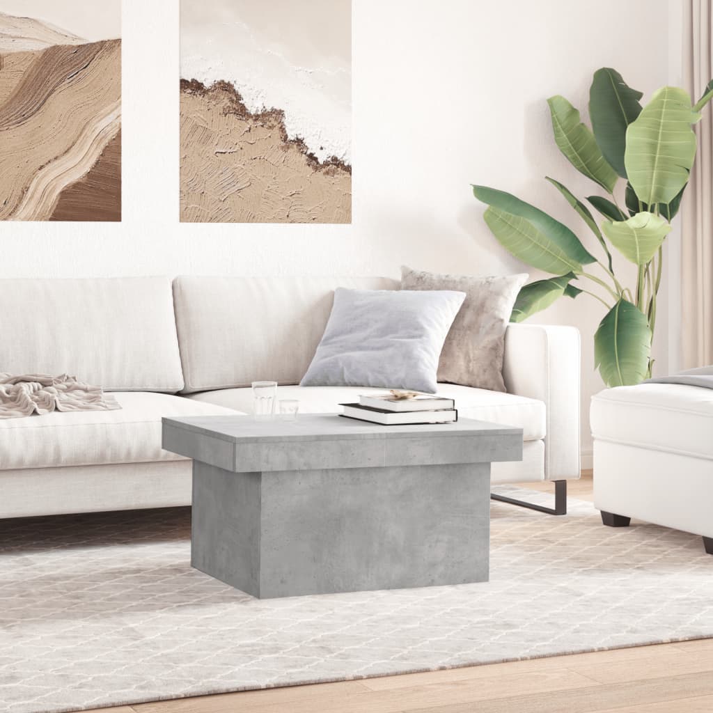 vidaXL Măsuță de cafea, gri beton, 100x55x40 cm, lemn prelucrat vidaXL Măsuță de cafea, gri beton, 100x55x40 cm, lemn prelucrat