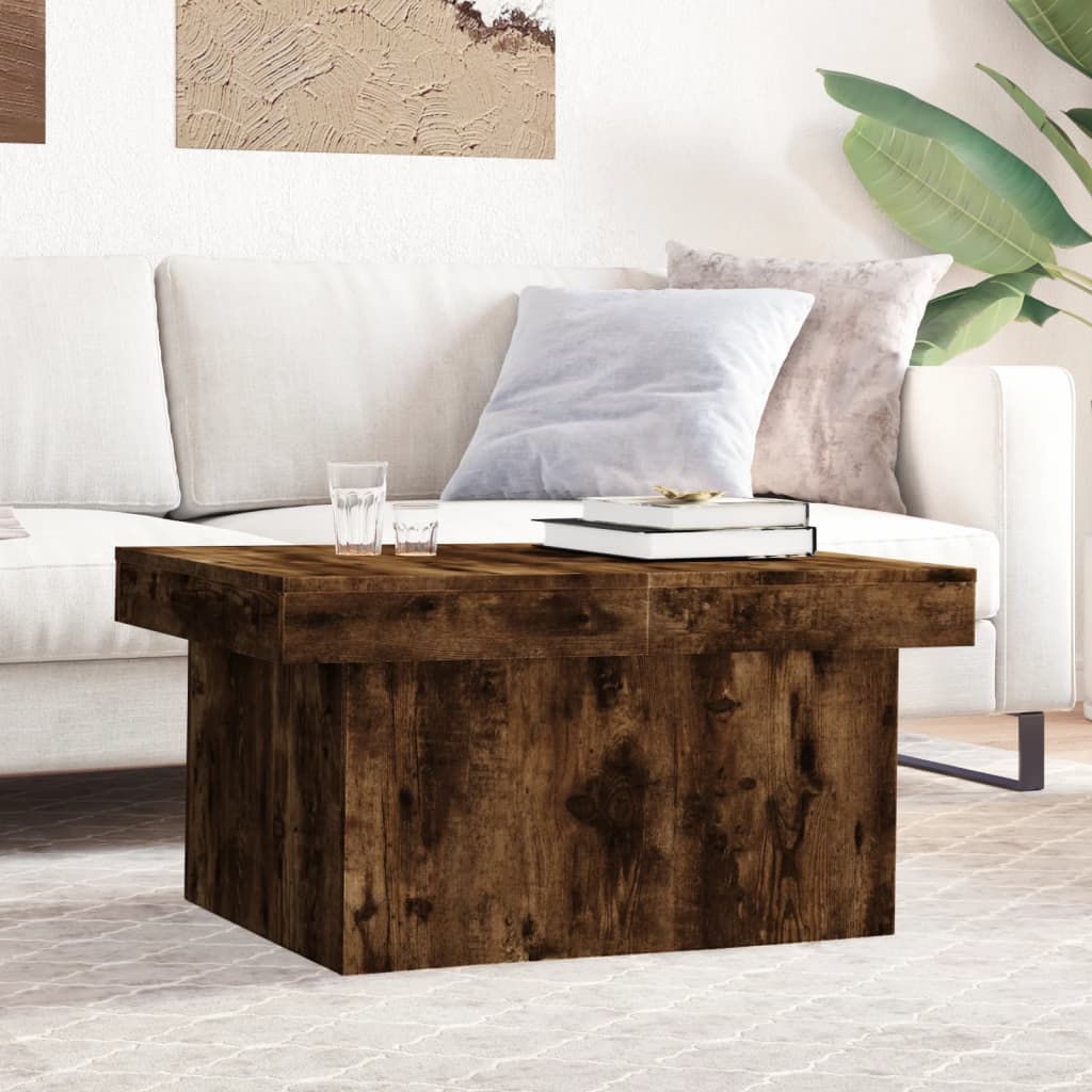 vidaXL Măsuță de cafea, stejar fumuriu, 100x55x40 cm, lemn prelucrat vidaXL Măsuță de cafea, stejar fumuriu, 100x55x40 cm, lemn prelucrat