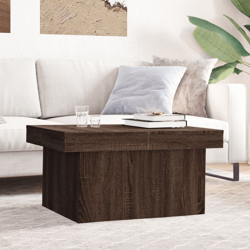vidaXL Măsuță de cafea, stejar maro, 100x55x40 cm, lemn prelucrat vidaXL Măsuță de cafea, stejar maro, 100x55x40 cm, lemn prelucrat