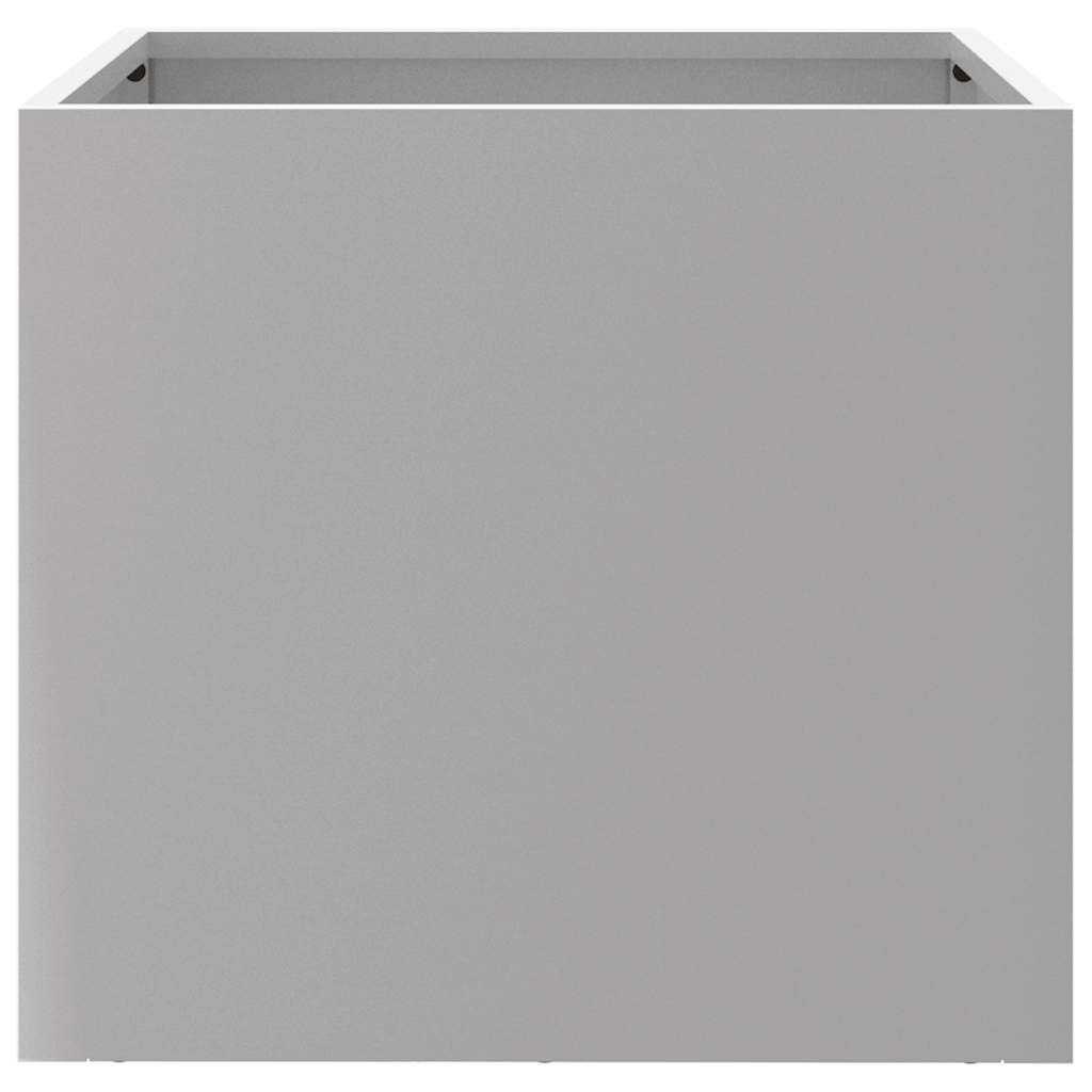 vidaXL Jardiniere, 2 buc., argintiu, 32x30x29 cm, oțel galvanizat