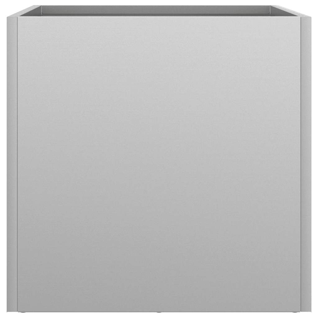 vidaXL Jardiniere, 2 buc., argintiu, 32x30x29 cm, oțel galvanizat