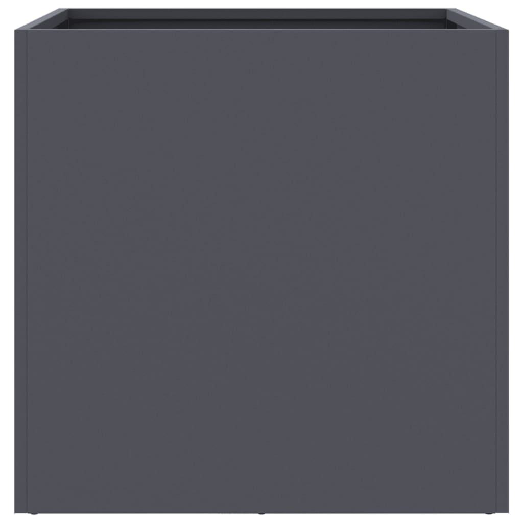 vidaXL Jardiniere, 2 buc., antracit, 42x40x39 cm, oțel