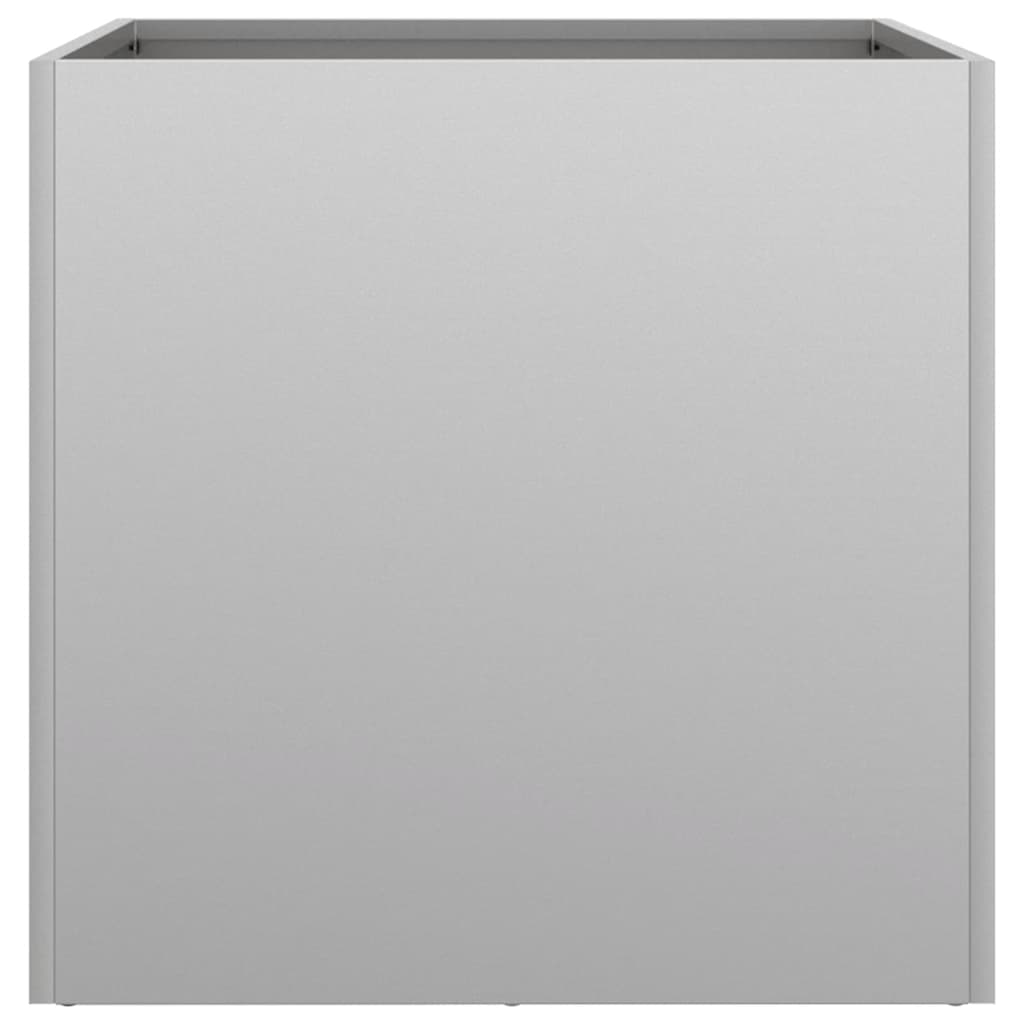 vidaXL Jardiniere, 2 buc., argintiu, 42x40x39 cm, oțel galvanizat