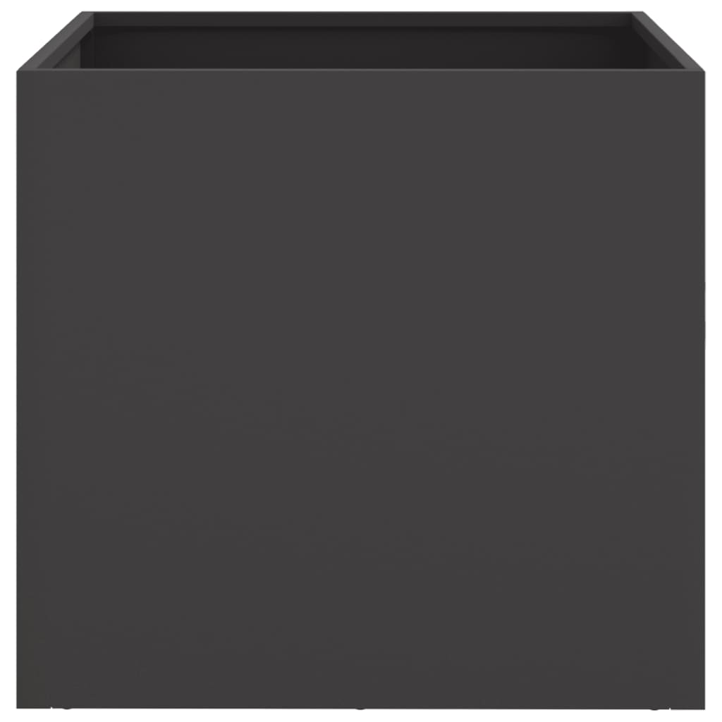 vidaXL Jardinieră, negru, 49x47x46 cm, oțel vidaXL Jardinieră, negru, 49x47x46 cm, oțel