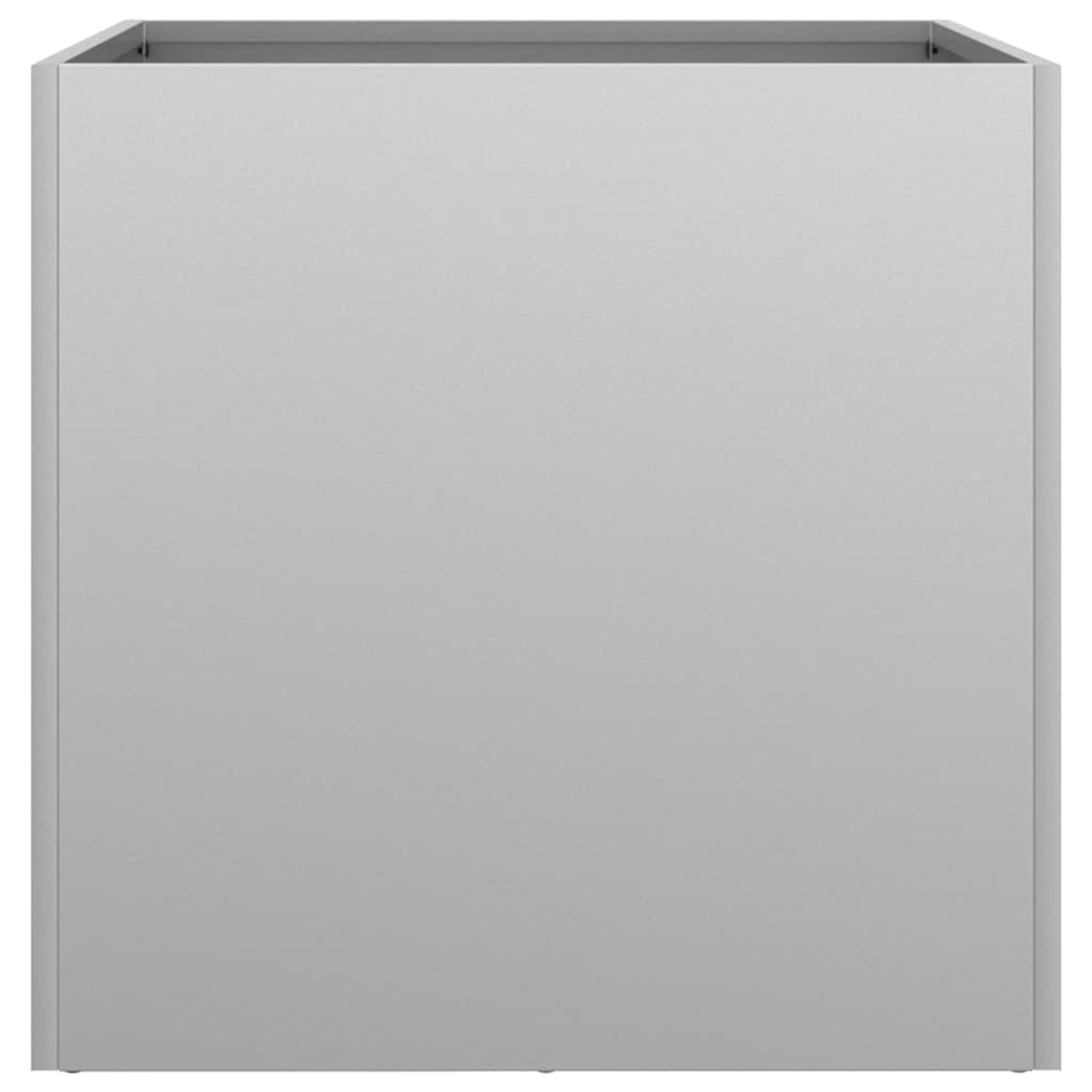 vidaXL Jardiniere, 2 buc., argintiu, 49x47x46 cm, oțel galvanizat