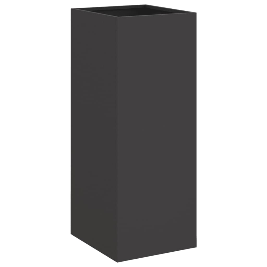 vidaXL Jardinieră, negru, 32x29x75 cm, oțel vidaXL Jardinieră, negru, 32x29x75 cm, oțel