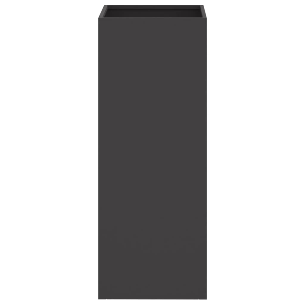 vidaXL Jardinieră, negru, 32x29x75 cm, oțel vidaXL Jardinieră, negru, 32x29x75 cm, oțel
