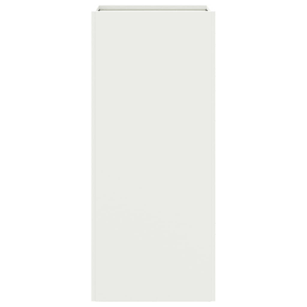 vidaXL Jardinieră, alb, 32x29x75 cm, oțel vidaXL Jardinieră, alb, 32x29x75 cm, oțel