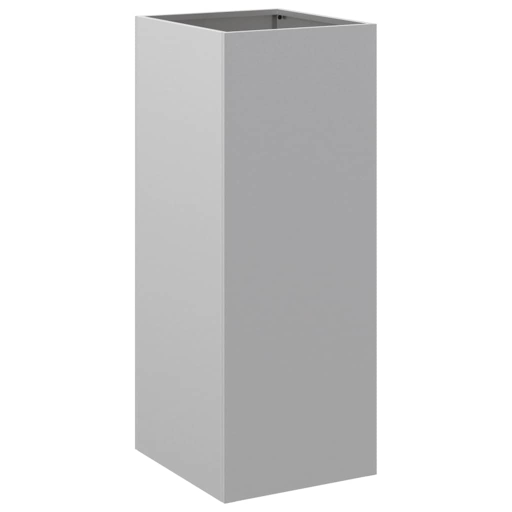 vidaXL Jardinieră, argintiu, 32x29x75 cm, oțel galvanizat vidaXL Jardinieră, argintiu, 32x29x75 cm, oțel galvanizat