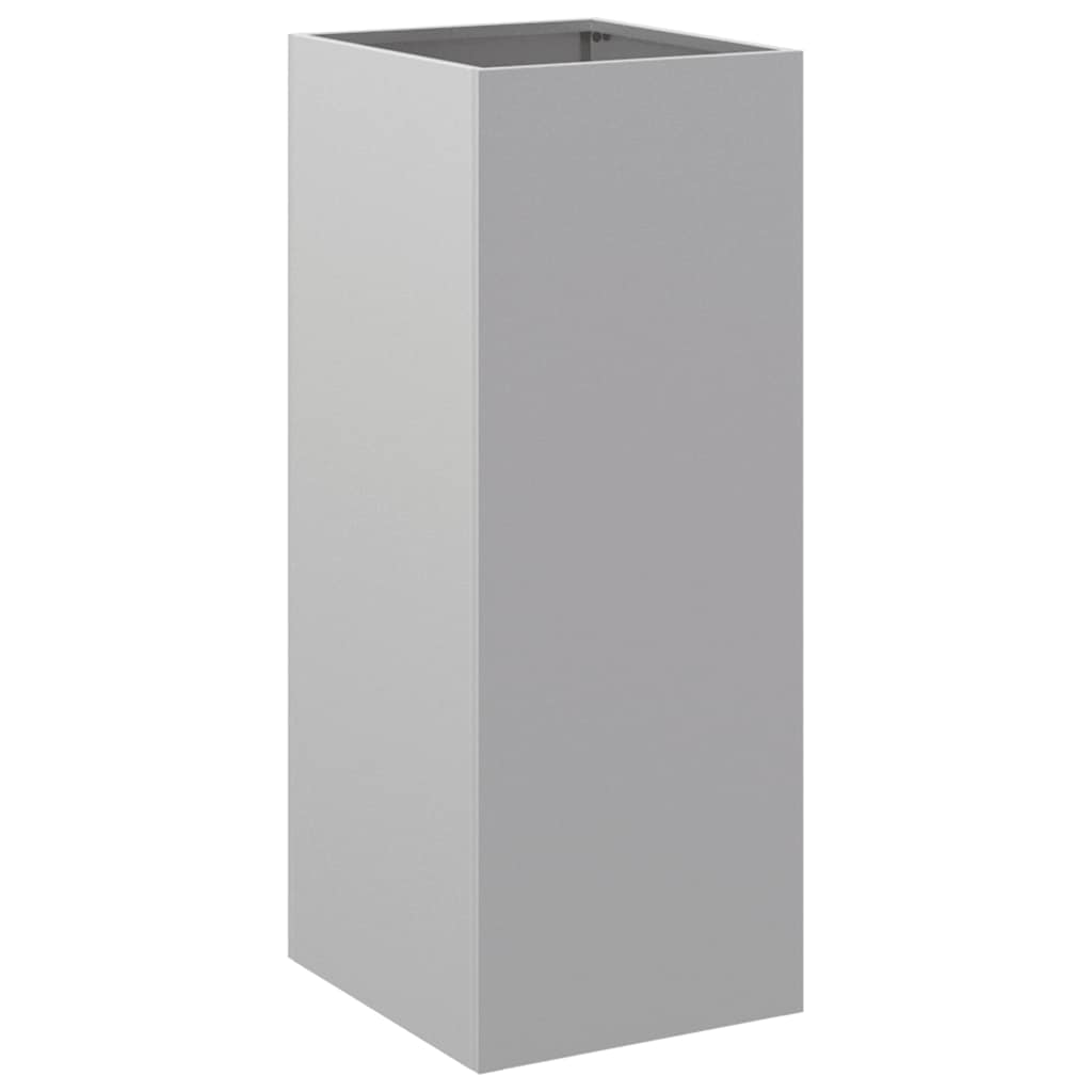 vidaXL Jardinieră, argintiu, 32x29x75 cm, oțel galvanizat vidaXL Jardinieră, argintiu, 32x29x75 cm, oțel galvanizat