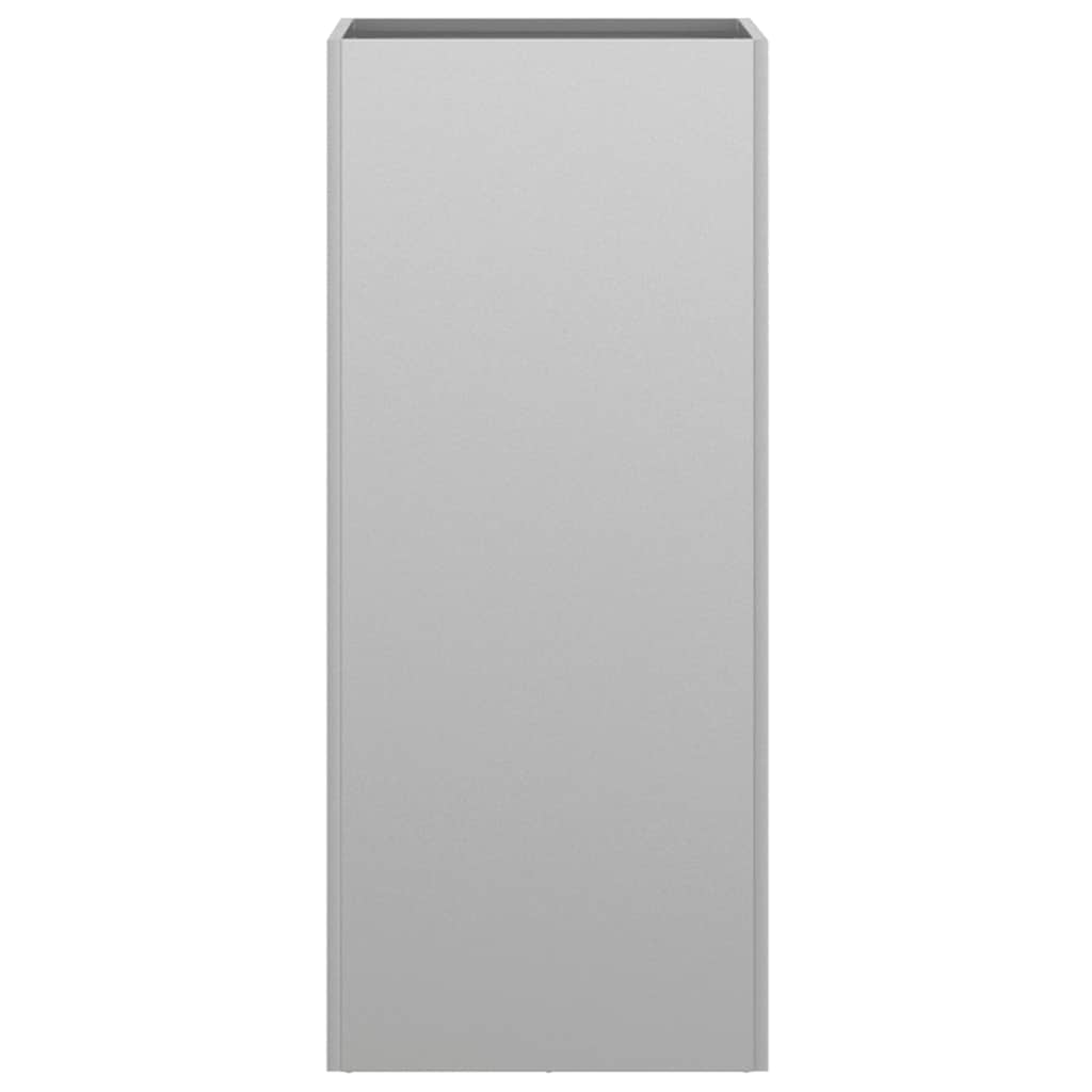 vidaXL Jardinieră, argintiu, 32x29x75 cm, oțel galvanizat vidaXL Jardinieră, argintiu, 32x29x75 cm, oțel galvanizat