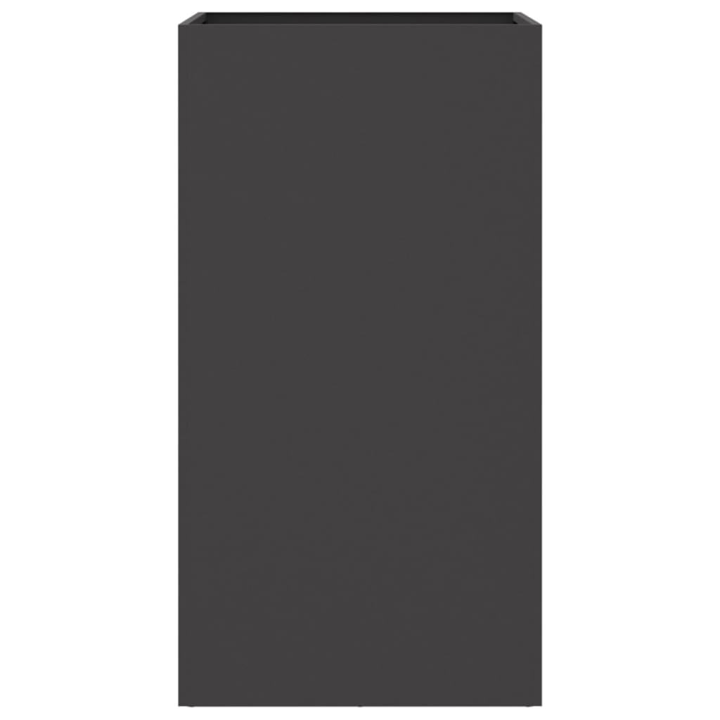 vidaXL Jardinieră, negru, 42x38x75 cm, oțel