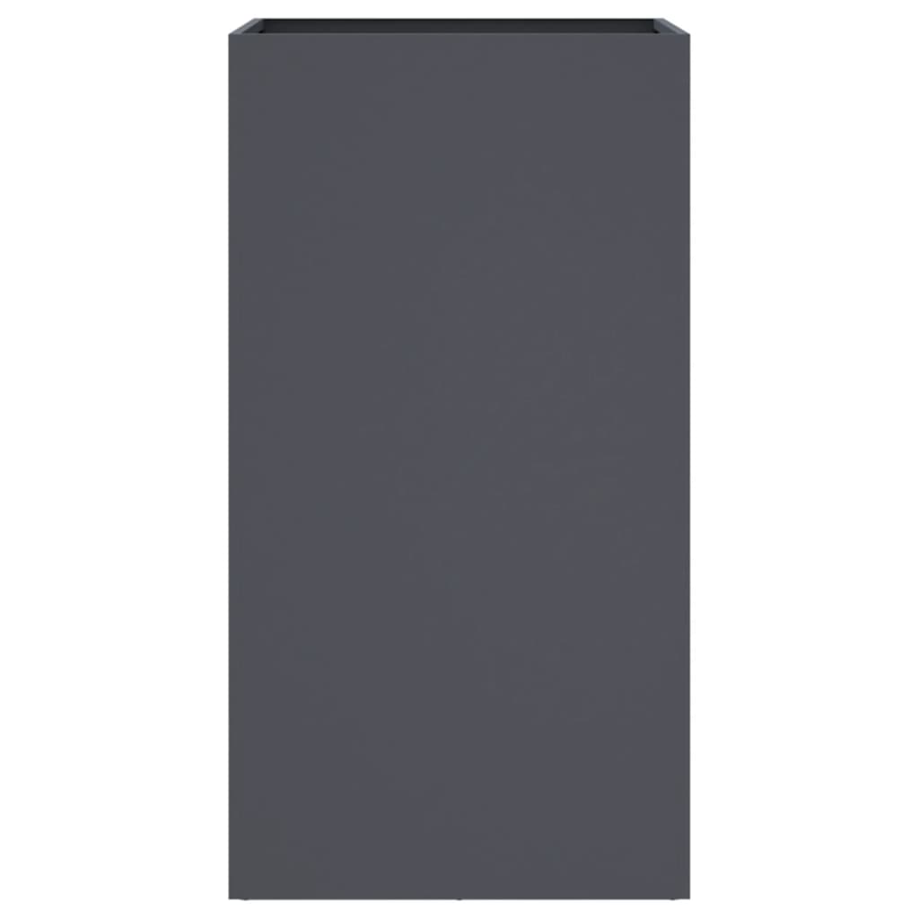 vidaXL Jardinieră, antracit, 42x38x75 cm, oțel