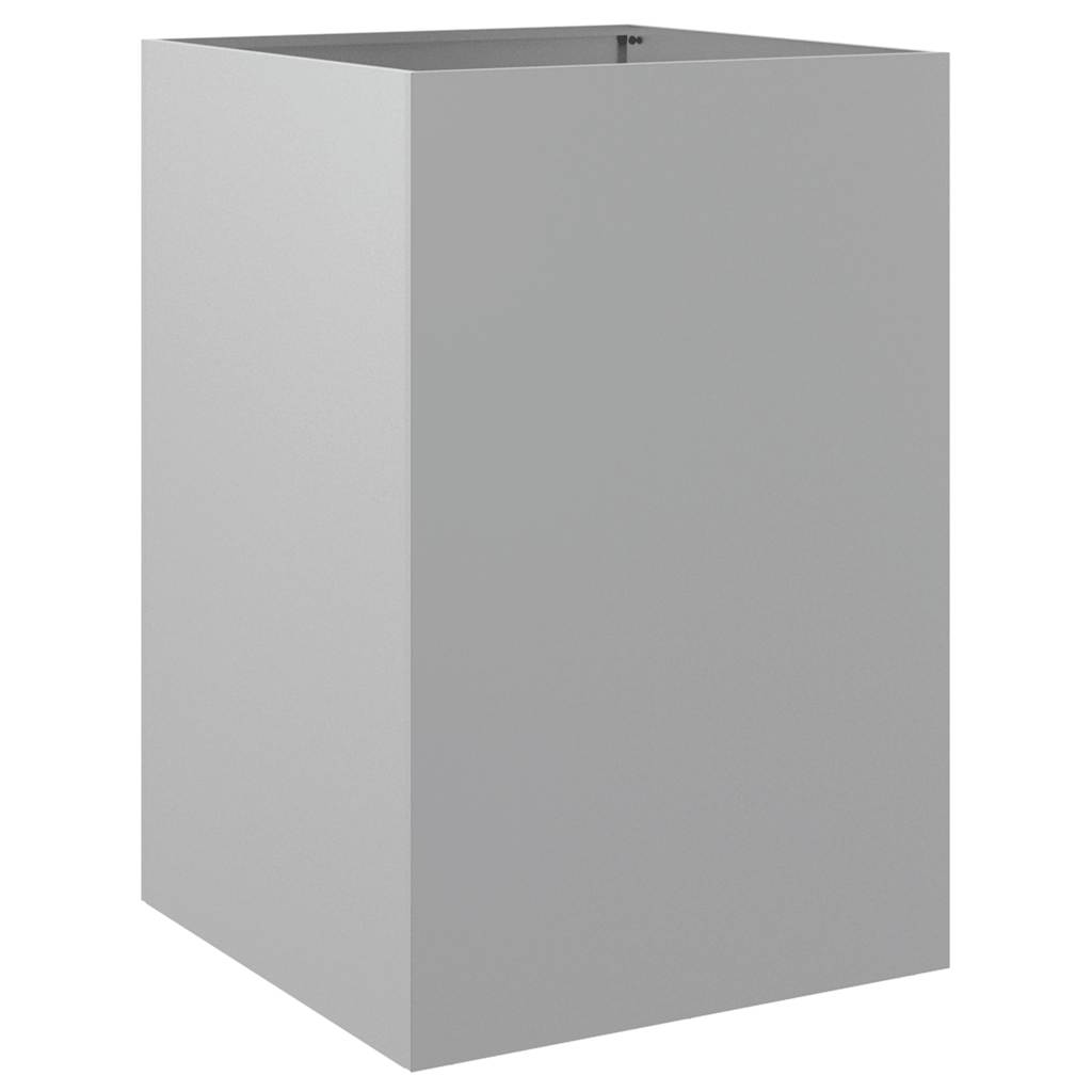 vidaXL Jardinieră, argintiu, 52x48x75 cm, oțel galvanizat vidaXL Jardinieră, argintiu, 52x48x75 cm, oțel galvanizat