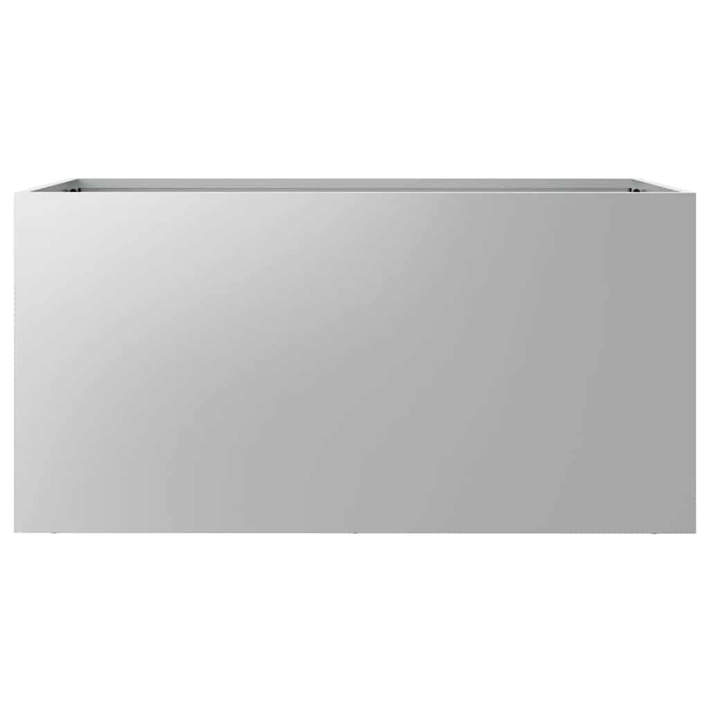 vidaXL Jardinieră, argintiu, 62x30x29 cm, oțel galvanizat vidaXL Jardinieră, argintiu, 62x30x29 cm, oțel galvanizat