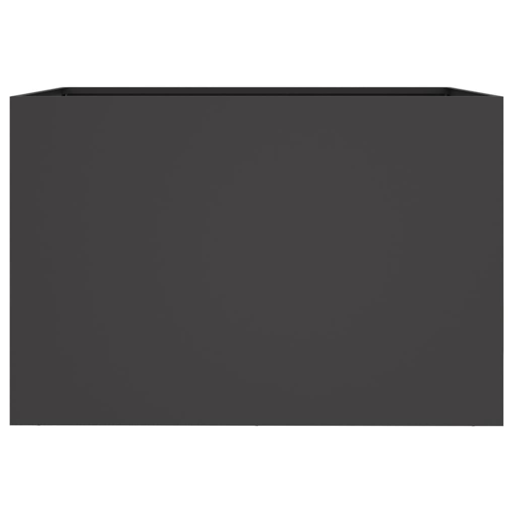 vidaXL Jardinieră, negru, 62x40x39 cm, oțel vidaXL Jardinieră, negru, 62x40x39 cm, oțel
