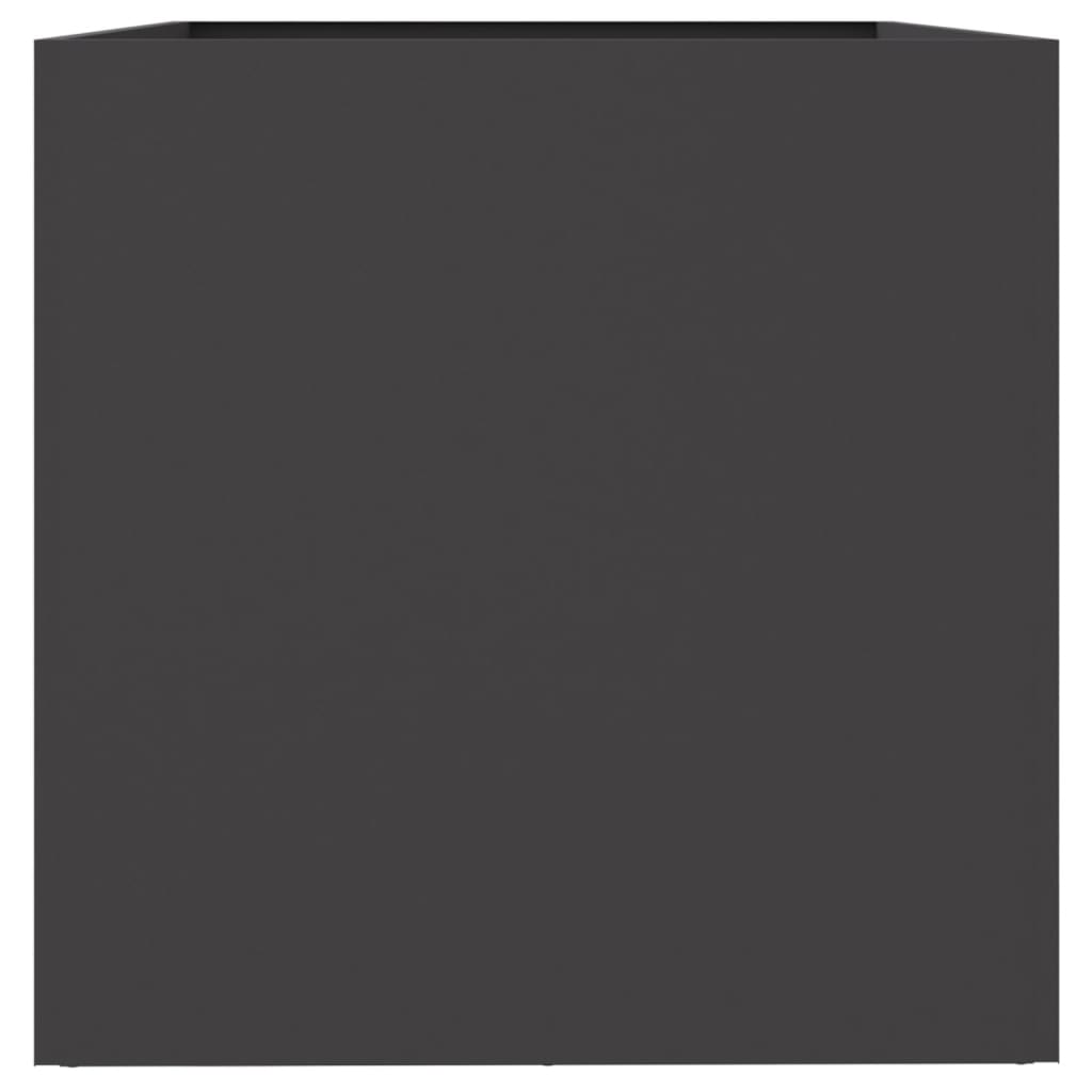 vidaXL Jardinieră, negru, 62x40x39 cm, oțel vidaXL Jardinieră, negru, 62x40x39 cm, oțel