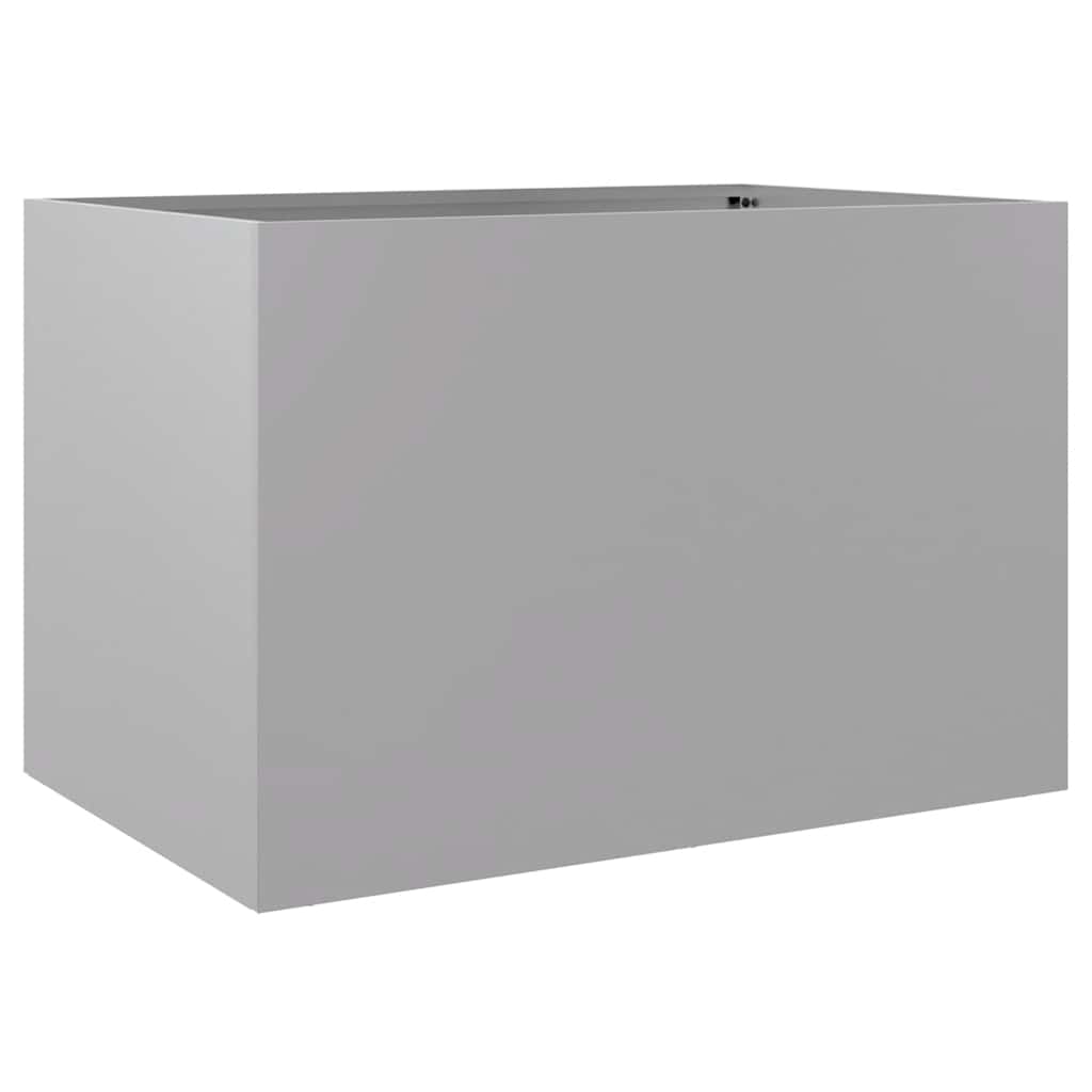 vidaXL Jardinieră, argintiu, 62x40x39 cm, oțel galvanizat vidaXL Jardinieră, argintiu, 62x40x39 cm, oțel galvanizat
