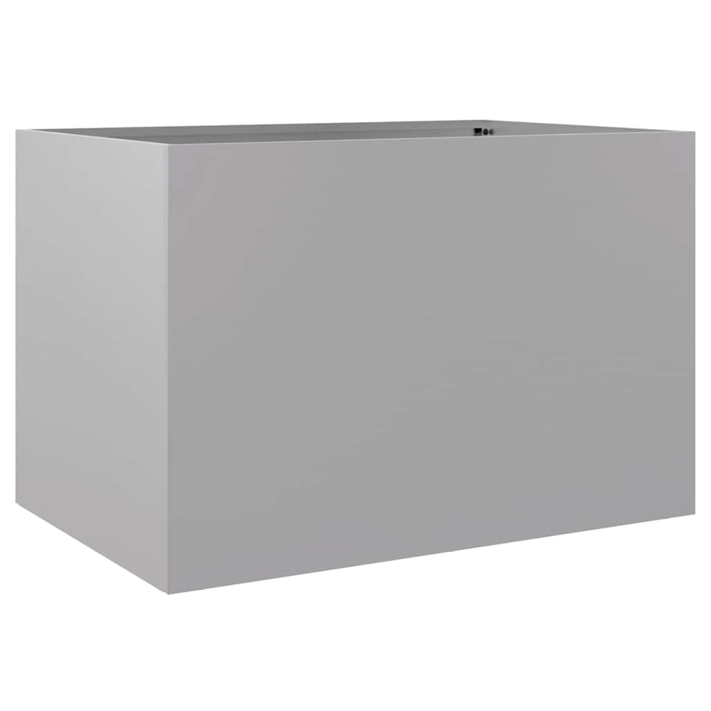 vidaXL Jardinieră, argintiu, 62x40x39 cm, oțel galvanizat vidaXL Jardinieră, argintiu, 62x40x39 cm, oțel galvanizat