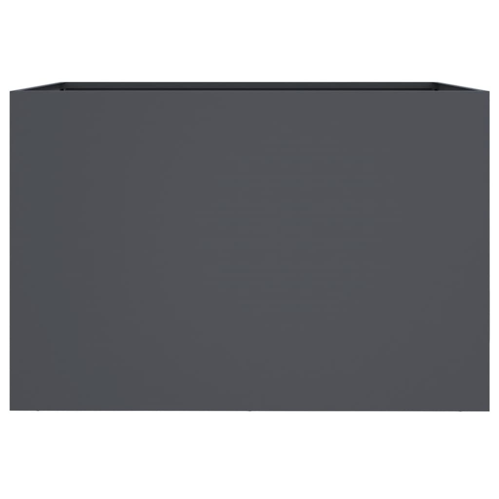 vidaXL Jardinieră, antracit, 62x47x46 cm, oțel