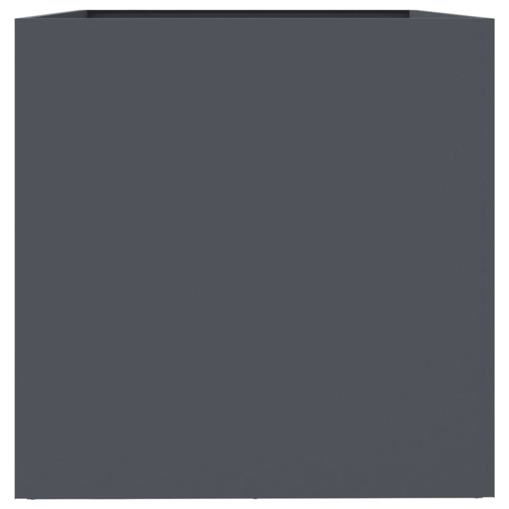 vidaXL Jardinieră, antracit, 62x47x46 cm, oțel