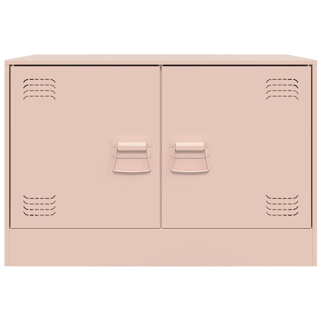 vidaXL Dulapuri TV 2 buc Roz 67x39x44 cm Otel