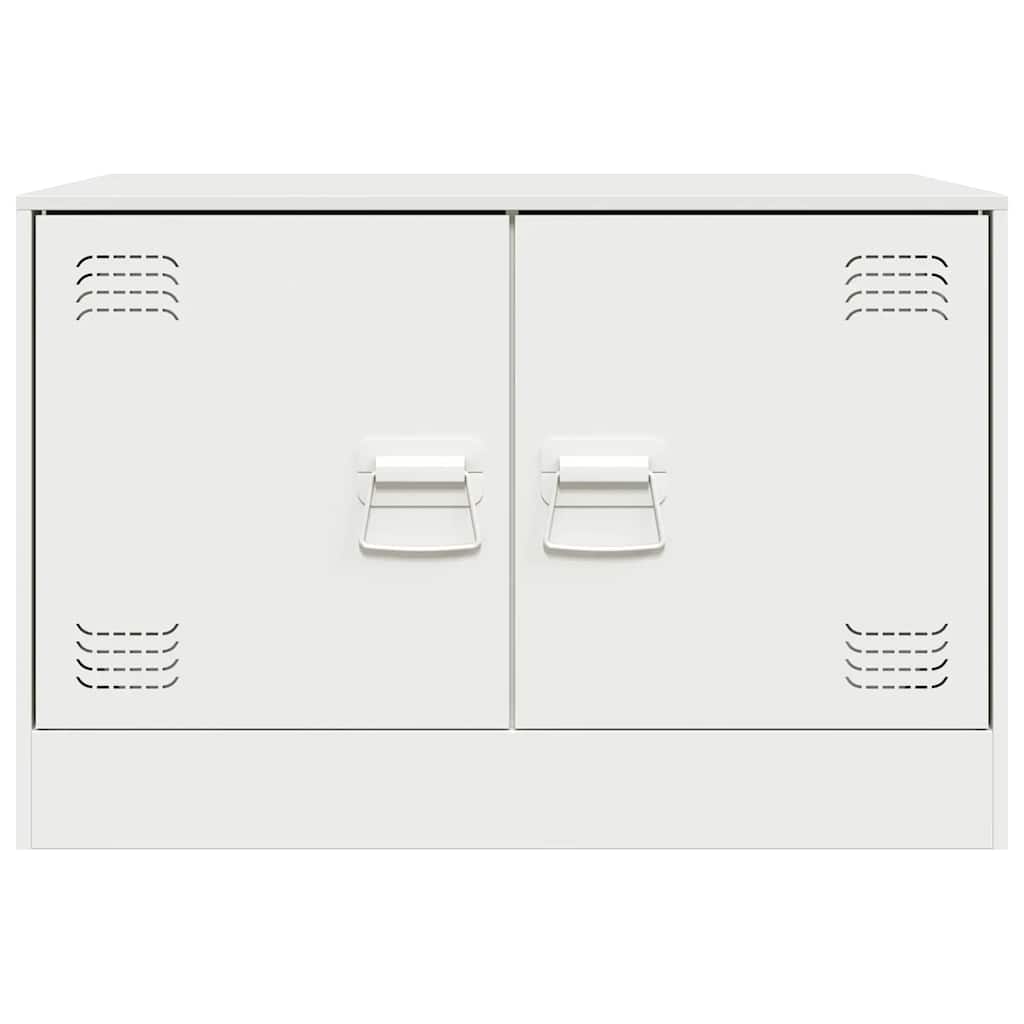 vidaXL Dulapuri TV 2 buc., alb, 67x39x44 cm Otel