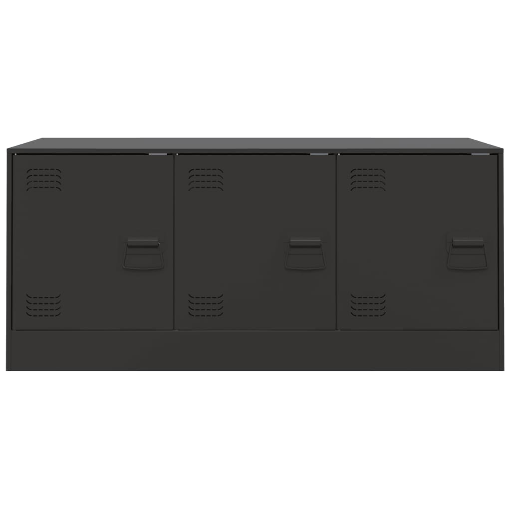 vidaXL Comodă TV, negru, 99x39x44 cm, oțel vidaXL Comodă TV, negru, 99x39x44 cm, oțel
