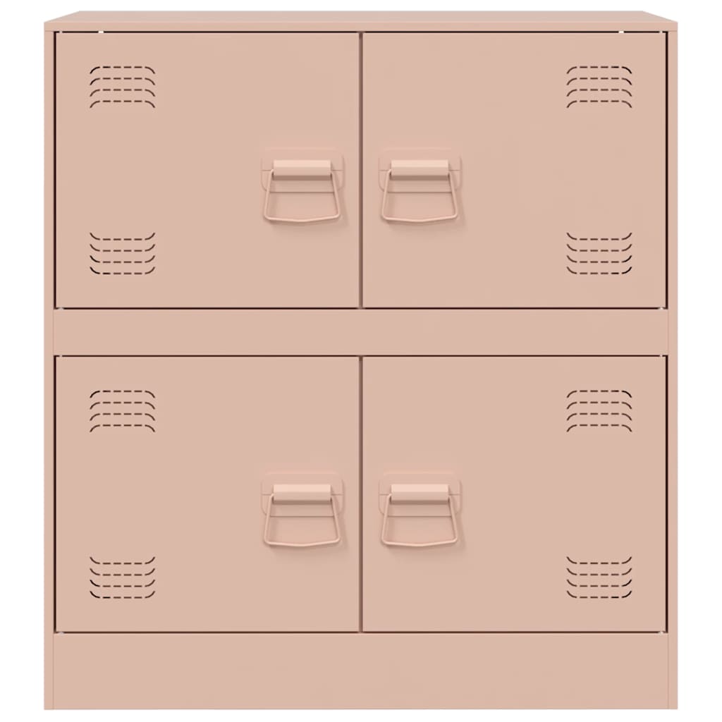 vidaXL Bufeta Roz 67x39x73 cm oțel vidaXL Bufeta Roz 67x39x73 cm oțel
