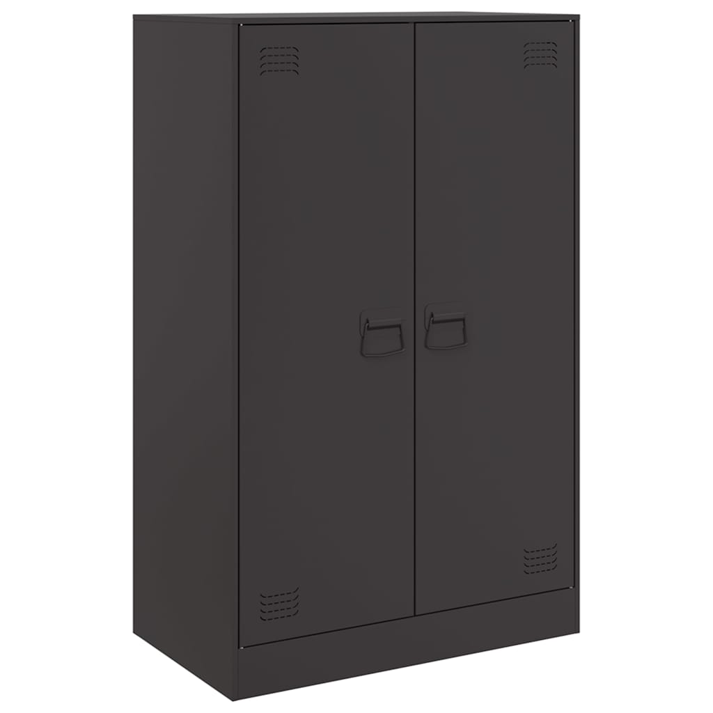 vidaXL Servantă, negru, 67x39x107 cm, oțel