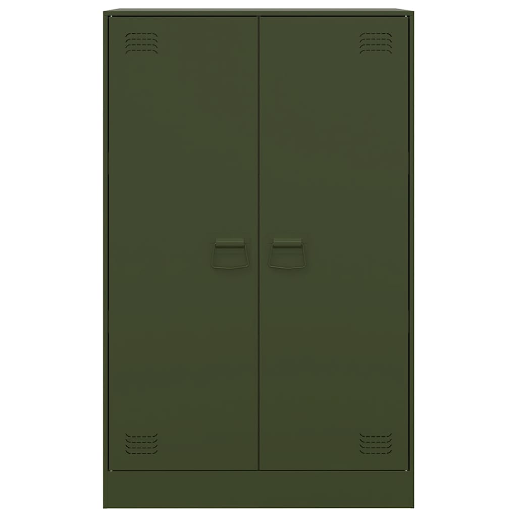 vidaXL Comodă verde măslină 67x39x107 cm oțel vidaXL Comodă verde măslină 67x39x107 cm oțel