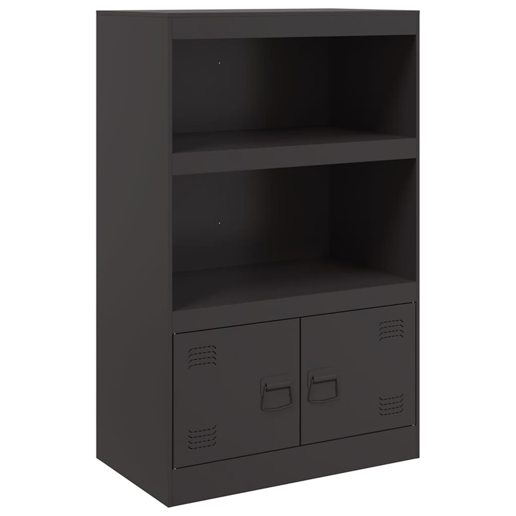 vidaXL Servantă, negru, 67x39x107 cm, oțel vidaXL Servantă, negru, 67x39x107 cm, oțel