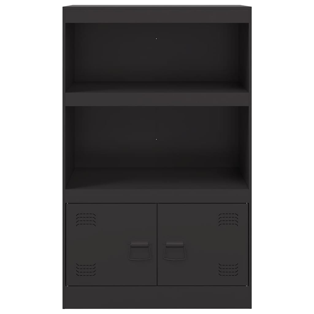 vidaXL Servantă, negru, 67x39x107 cm, oțel vidaXL Servantă, negru, 67x39x107 cm, oțel