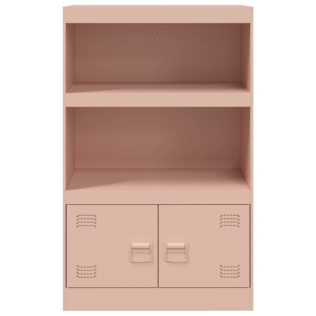 vidaXL Comodă Roz 67x39x107 cm oțel vidaXL Comodă Roz 67x39x107 cm oțel