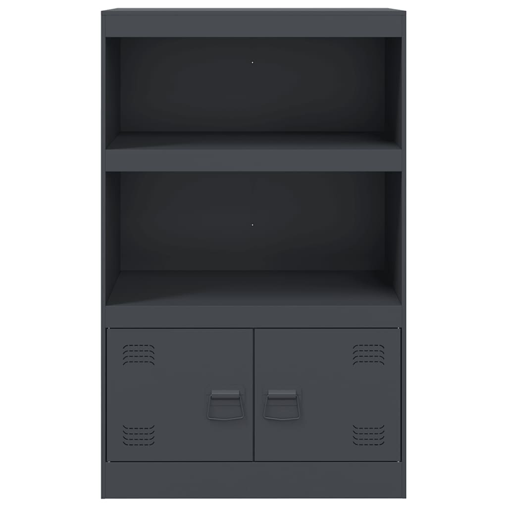 vidaXL Servantă, antracit, 67x39x107 cm, oțel vidaXL Servantă, antracit, 67x39x107 cm, oțel