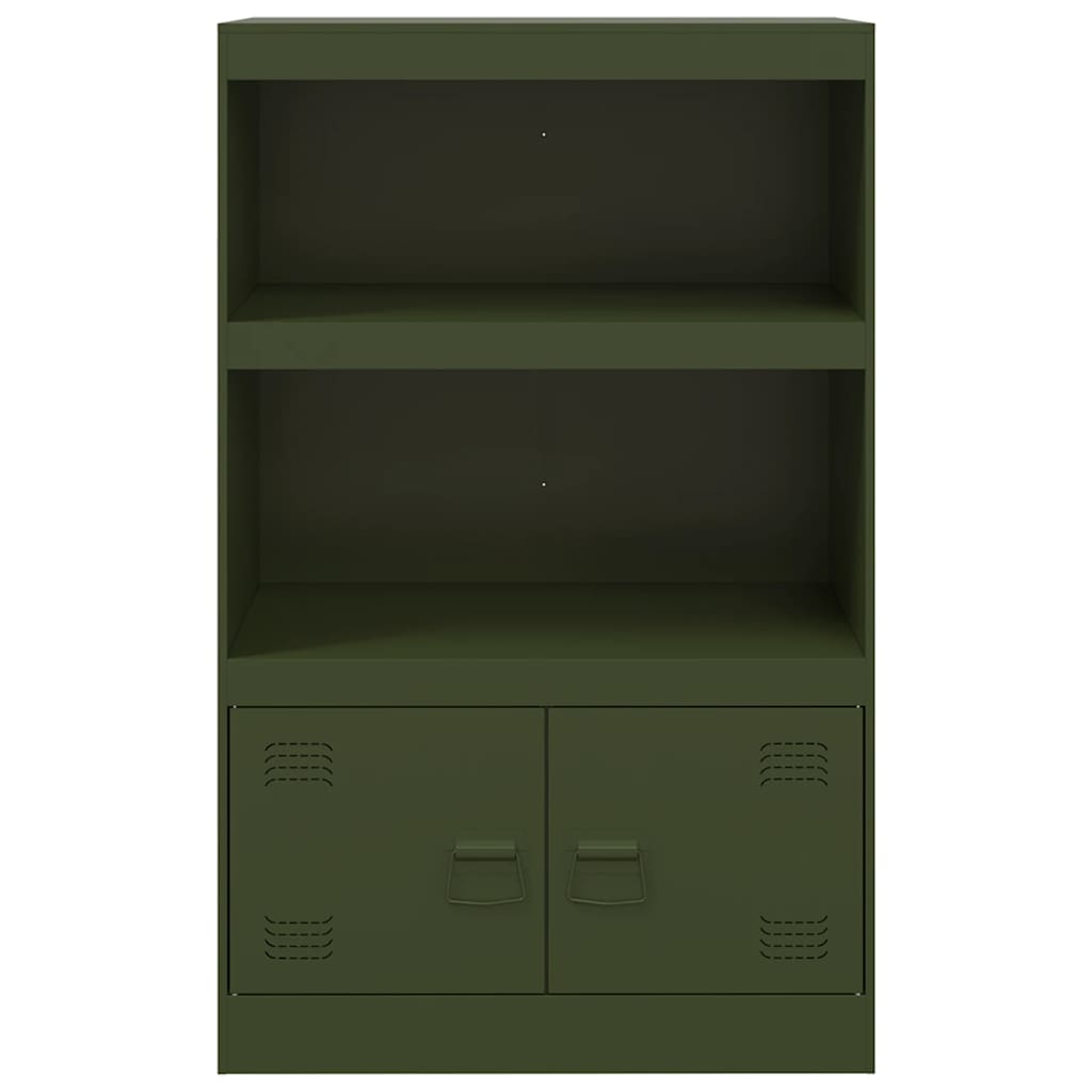 vidaXL Comodă verde măslină 67x39x107 cm oțel vidaXL Comodă verde măslină 67x39x107 cm oțel