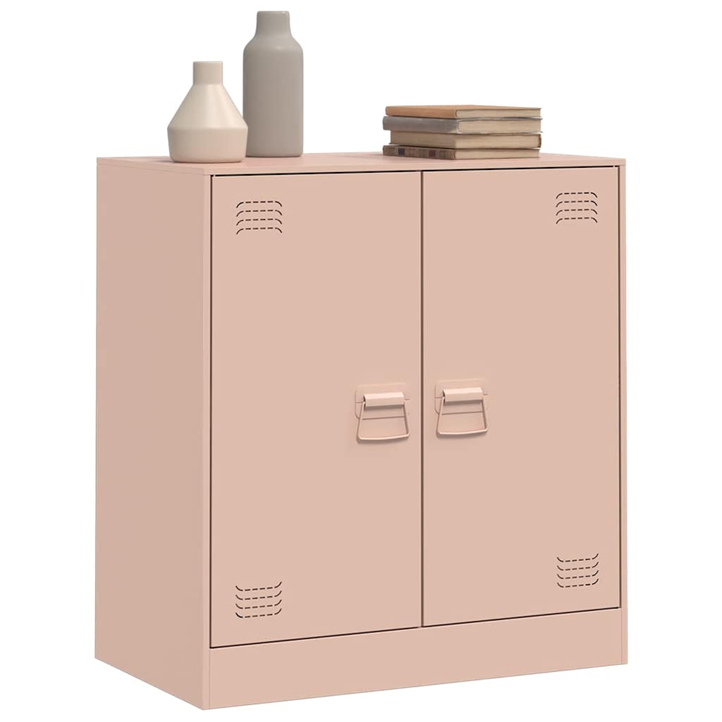 vidaXL Comodă Roz 67x39x73 cm oțel vidaXL Comodă Roz 67x39x73 cm oțel