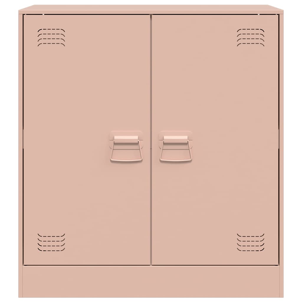 vidaXL Comodă Roz 67x39x73 cm oțel vidaXL Comodă Roz 67x39x73 cm oțel