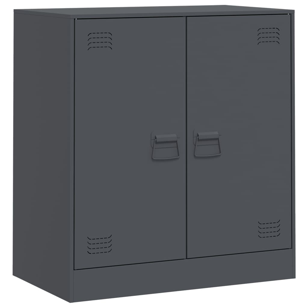 vidaXL Servantă, antracit, 67x39x73 cm, oțel vidaXL Servantă, antracit, 67x39x73 cm, oțel