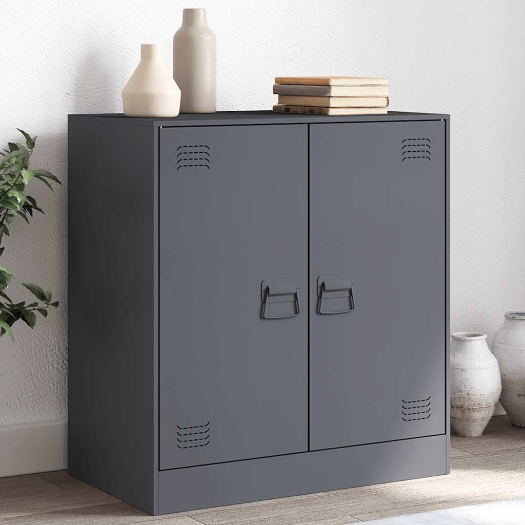 vidaXL Servantă, antracit, 67x39x73 cm, oțel vidaXL Servantă, antracit, 67x39x73 cm, oțel