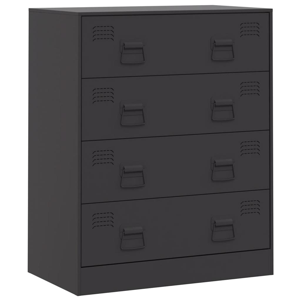vidaXL Dulap, negru, 67x39x73 cm, oțel