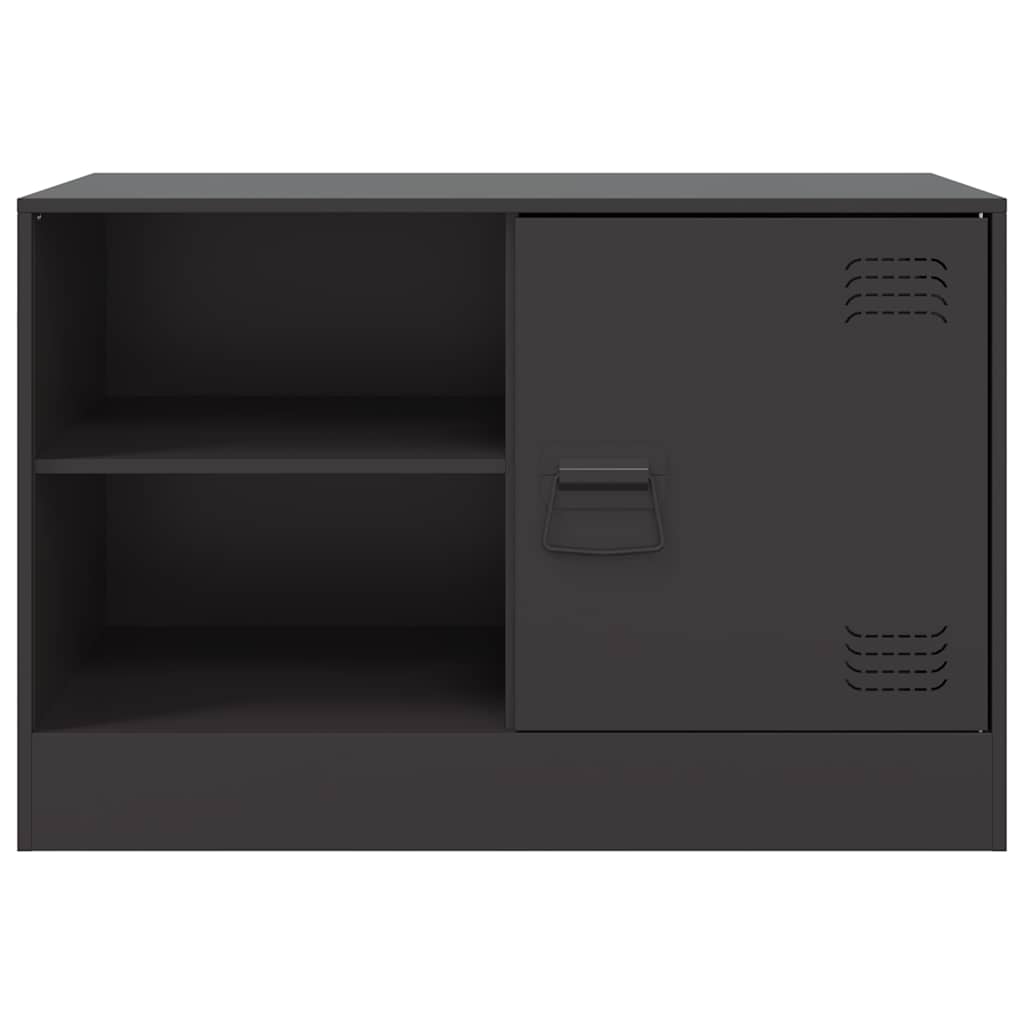 vidaXL Dulap TV, negru, 67x39x44 cm, oțel vidaXL Dulap TV, negru, 67x39x44 cm, oțel