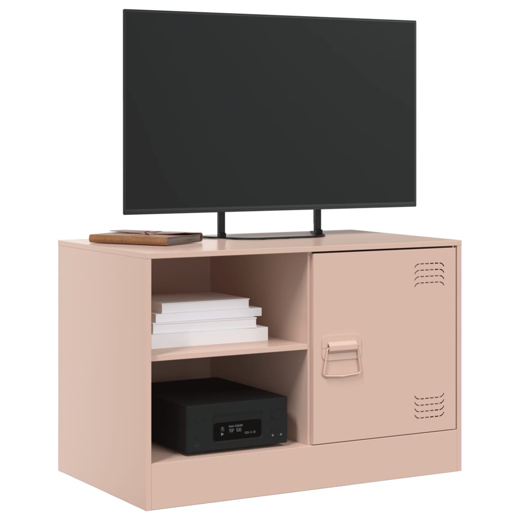 vidaXL Dulapuri TV 2 buc Roz 67x39x44 cm Otel