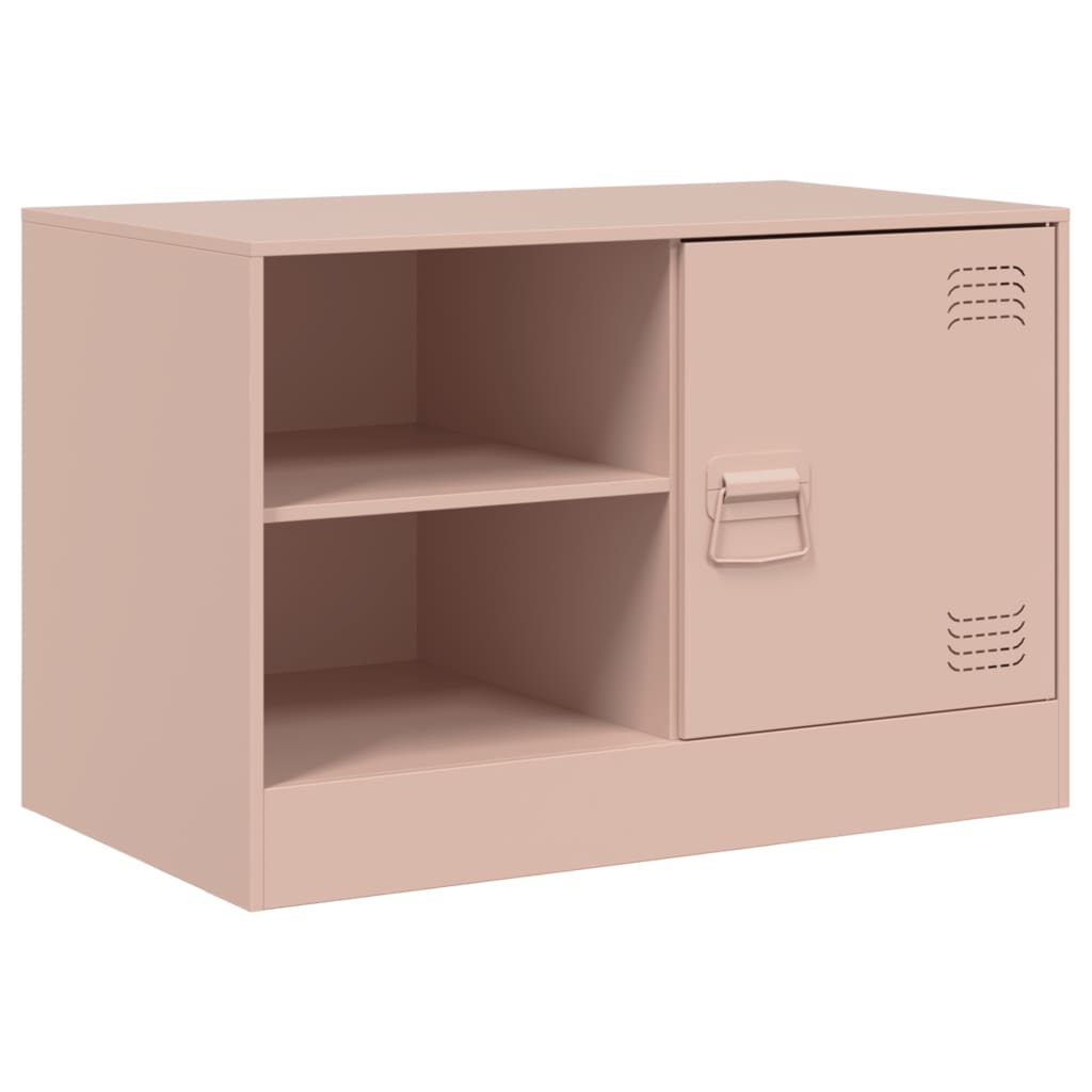 vidaXL Dulapuri TV 2 buc Roz 67x39x44 cm Otel